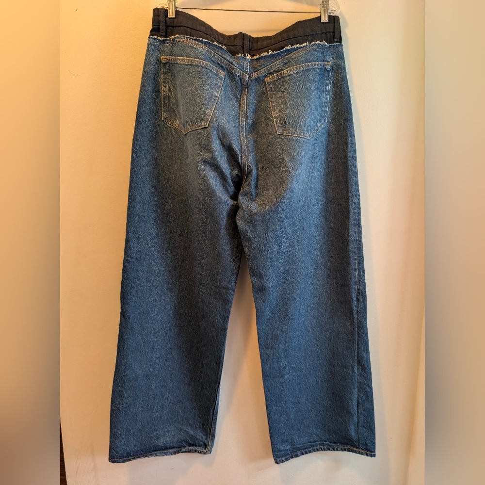 Reformation Cary Tailored High Rise Slouchy Wide Leg Jeans Size 31 - Picture 7 of 17